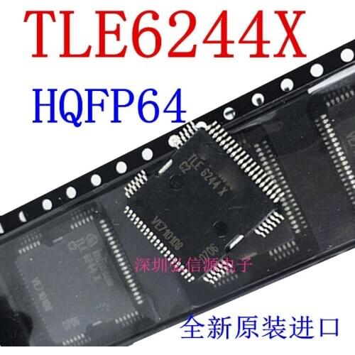 10PCS/LOT TLE6244X C2 TLE6244X QFP64 TLE 6244 X Car fuel injection driver chip For Mer-cedes-Benz 272 car engine computer board