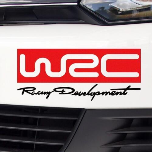10 Pieces Customizable WRC Stickers Decal Car-Styling For BMW Citroen VW Volkswagen Ford PEUGEOT MITSUBISHI car accessories