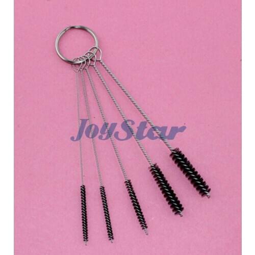 2016 New ABEST Nylon Cleaning Brush Set Kit for Iwata Badger Paasche Master Airbrush Spray Gun