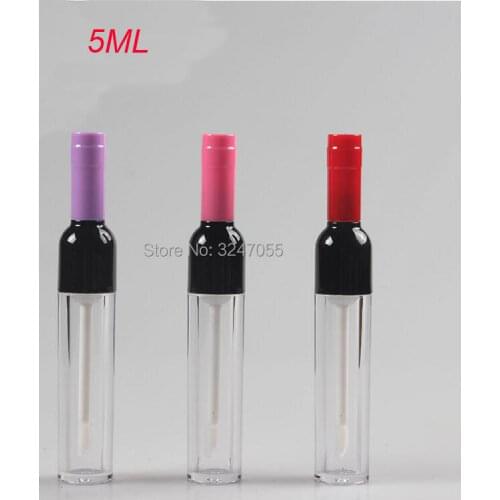 5ML 30pcs 50pcs New Arrival Empty Cute Cosmetic Liquid Lipstick Refillable Bottle,Women Lip Gloss Tube, Professional Makeup Tool