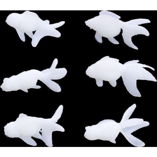 6 Shapes DIY Silicone Mini Goldfish Modeling Cute Fish Resin Art Mold Fillers F3MD