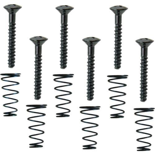 6 Pieces Electric Guitar Single Coil Pickup Screws+Springs Set Adjusting Screws Stringed Instruments