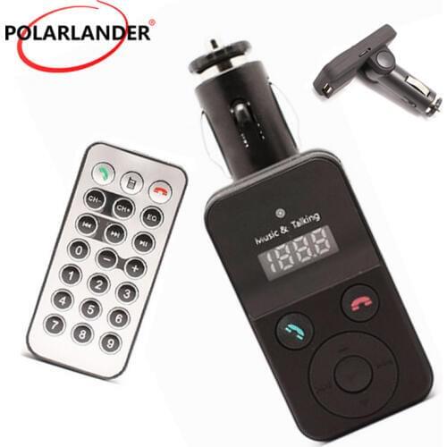 Bluetooth Car Kit FM Transmitter MP3 Player 3.5mm Audio AUX TF card Slots Dual USB Car Charger For Smartphone GPS