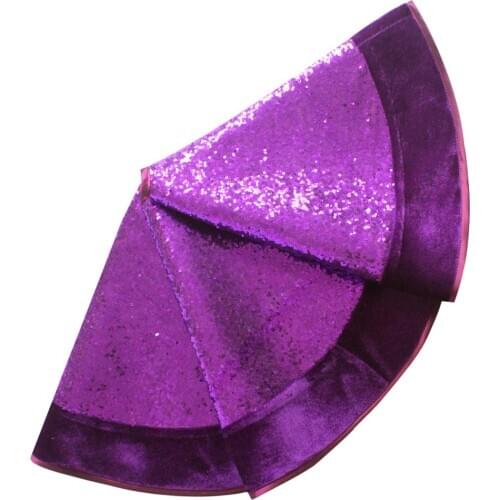 Free Shipping 36" Glitter Sparkle Luxury Sequin BlingBling with Velvet Border Purple Color P4667