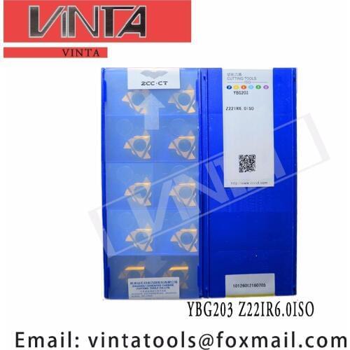 Free shipping high quality 10pcs/lots YBG203 Z22IR6.0ISO cnc carbide turning inserts