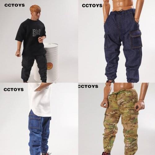CCTOYS CC005 1/6 male pants Jeans Korea style Hip-hop Camouflage Trousers Soldiers Accessory fit 12'' TBL PH Action figure