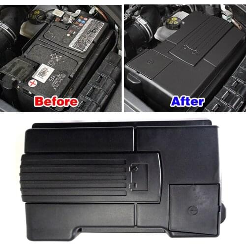 For Volkswagen VW CC 2019 UP Car Engine Battery Positive Negative Anode Protection Cap Dustproof Cover Rustproof Shell