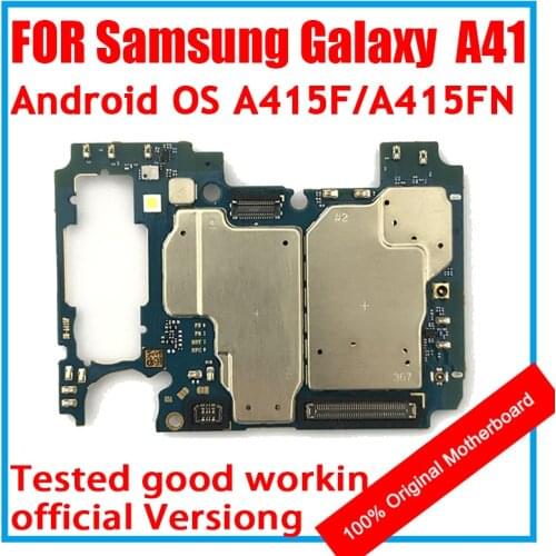 Europe Version for SM-A415F SM-A415FN Mainboard with Full Chips Original Unlocked for Samsung A41 motherboard A415F Motherboard