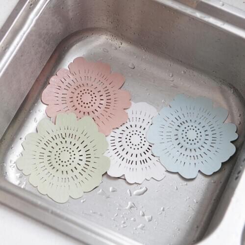 Lovely Flower Shape Bath Kitchen Waste Sink Strainer Stopper Drain Cover Filter