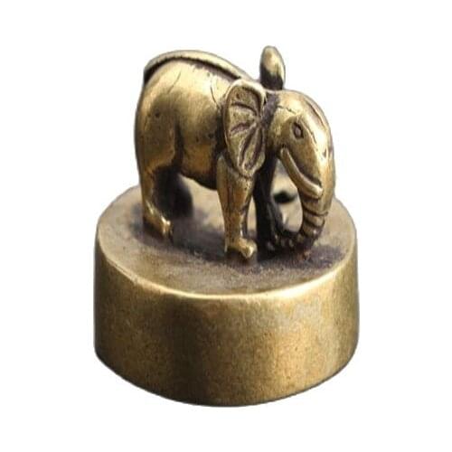 Collection of ancient Chinese Brass elephant seal