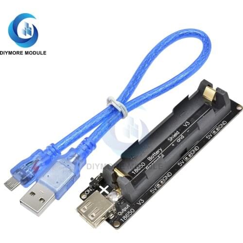 Micro USB ESP32 ESP32S 18650 Battery Charge Shield Board V3 with Cable For Wemos For Raspberry Pi For Arduino Charging