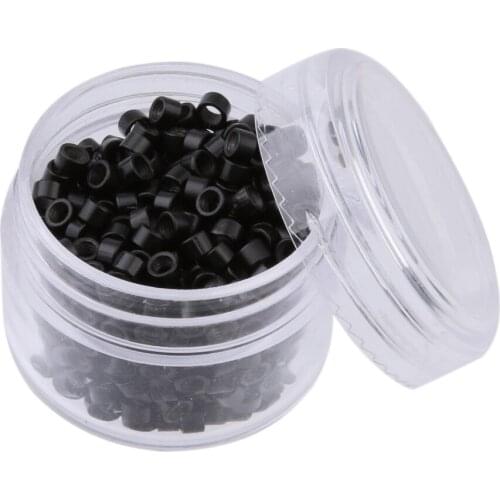 Micro Nano Beads 500pcs Aluminum Micro Link Rings Bead Deadlocks 2020 new
