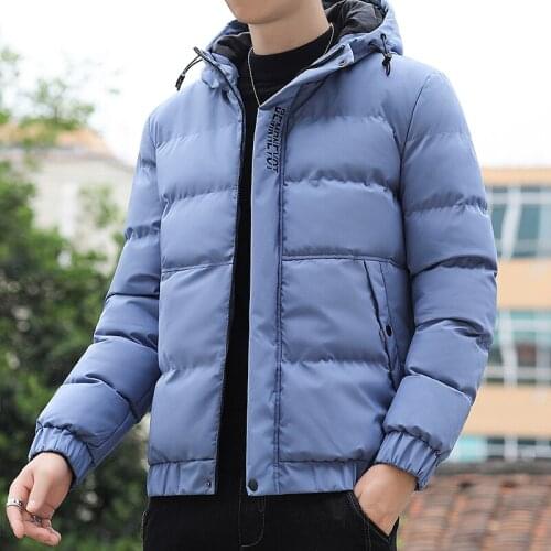 2021 New Winter Jacket Men Mens New Casual Thicken Warm Cotton Jacket Slim Clothes Youth Soild Jacket Mens Wear coats S-5XL