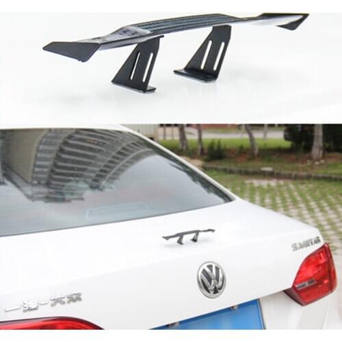 New Mini Universal Spoiler Wing For All Car Spoiler Wing Carbon Fiber Auto Car Tail Decoration Black color