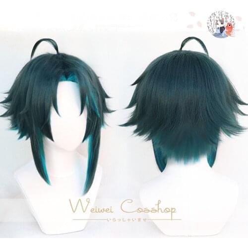 Hot Game Genshin Impact Xiao Wig Pre-styling Cosplay Wig High Temperature Resistance The Conqueror of Demons Wigs