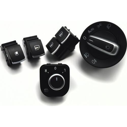 Window Mirror Headlight Fuel Tank Switch For VW Passat B6 Rabbit Tiguan Golf MK5 V 6 R32 GTI MK5 5K3959857 1KD959833 5ND941431B