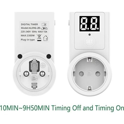 Hot EU Plug Countdown Switch Two Digit Display Countdown Timer Programmable Control Telephone Battery Electric Vehicle Charging