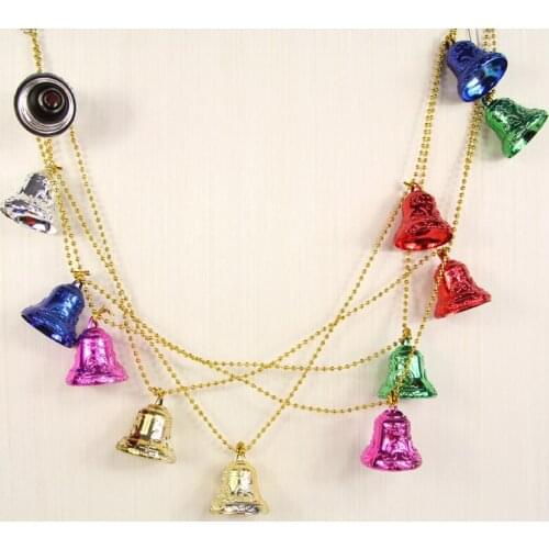 Mixed color bell decoration electroplating bell ornaments shopping mall store window holiday Christmas decoration hanging