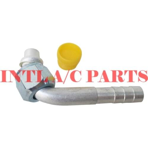 #10 - 90 degree Female R12 O-ring Barb Fitting Aluminum INTL-HF2012