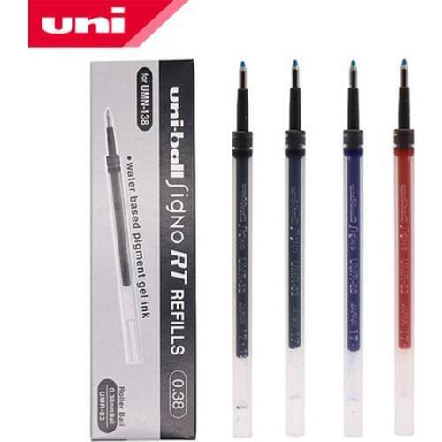 0.38mm 12pcs/lot Japan Uni Gel Refills UMR-83 (Suit for UMN-138) Black/Blue/Red/Navy Blue Writing Supplies