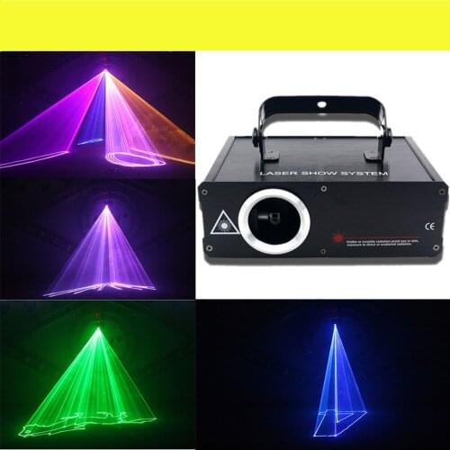 1W 500mW RGB DMX Animation Laser Projector PRO DJ Disco Stage Lighting Effect Party Wedding Holiday Club Bar Scanner