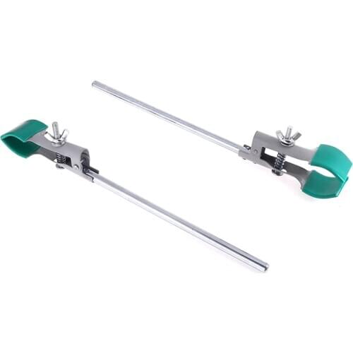 25cm Rod Three Prong Extension Clamp Flask Clamp Lab Clamp Zinc Alloy