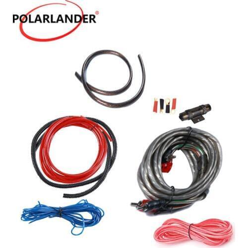 4GA Power Cable Amplifier Subwoofer Speaker 60 AMP Fuse Holder Installation Kit 1500W 4GA Car Audio Wires Cable 2019 New