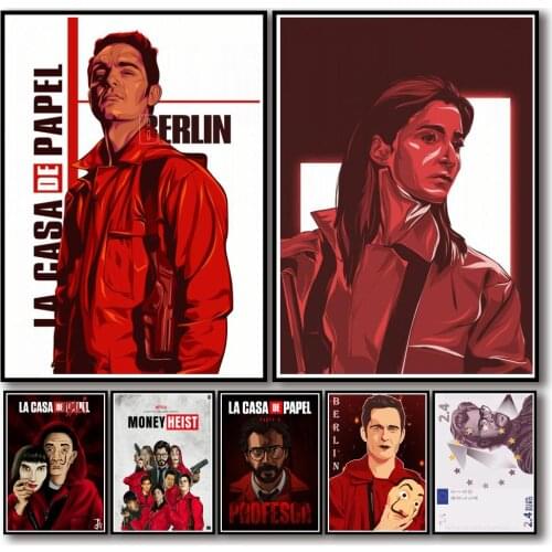 5D DIY Diamond Painting La Casa De Papel Money Heist Poster Rhinestone Art Picture Diamond Embroidery Home Decoration Gift Kit