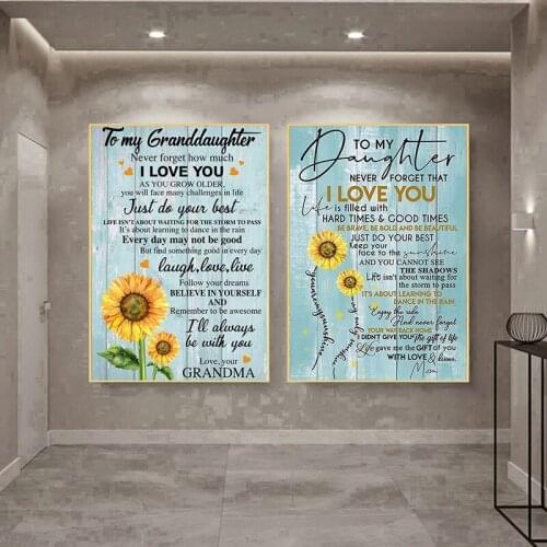 New DIY Diamond Embroidery Text Diamond Painting Love Pledge 5D Landscape Square Mosaic Rhinestone Cross Stitch Crafts