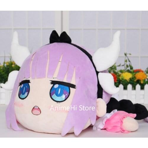 Anime Miss Kobayashis Dragon Maid Kanna Kamui Kamuy Plush Doll Figure Pillow Cosplay Toy 54cm Gift