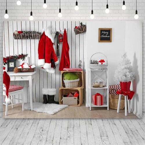 Avezano Backdrop Merry Christmas Winter Santa Claus Clothes Photography Backgrounds For Photo Studio Photozone Photocall Decor