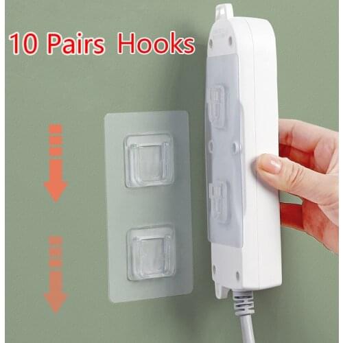 Adhesive Double-Sided Wall Hooks Hanger Strong Transparent Hooks Suction Cup Sucker Wall Storage Holder Home accessories