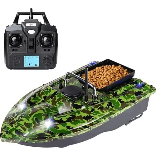GPS 500M Remote Control RC Fishing Bait Boat Auto Cruise Control 1.5KG Load 1 Hopper Night light GPS Fishing Smart RC Bait Boat