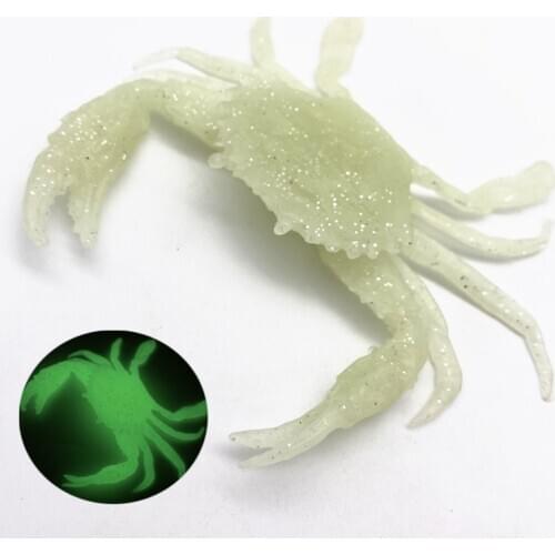 36g Artificial Luminous Fishing Bionic Crab Lure Bait 3D Simulation Sea Fishing Shrimp Lure Soft Fish Bait without Hook
