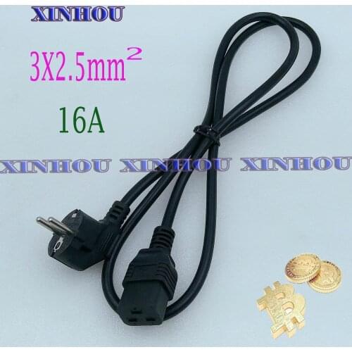 BTC BCH DASH miner Power Cable 16A Power Supply Wire 3X2.5mm2 For ASIC Innosilicon T2T M20S M21S STU-U6 A1066 miner PSU connec