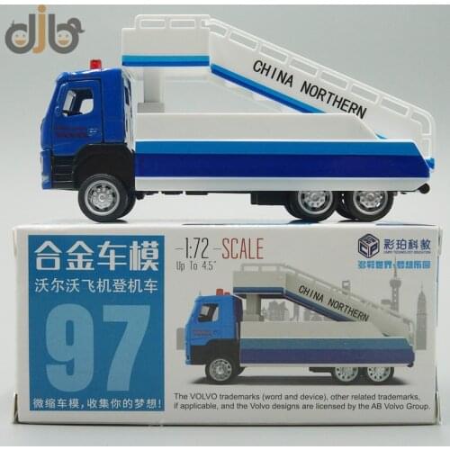 1:72 Diecast Model Toy Aircraft Boarding Truck Pull Back Car