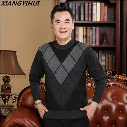 Men sweater winter knitted christmas sweaters male casual autumn Cashmere pullovers mens Thick warm jumper plus size pull homme
