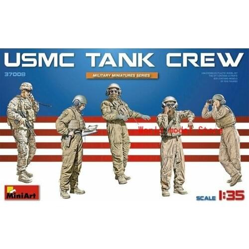 MiniArt 37008 1/35 USMC Tank Crew Plastic Model Building Kit