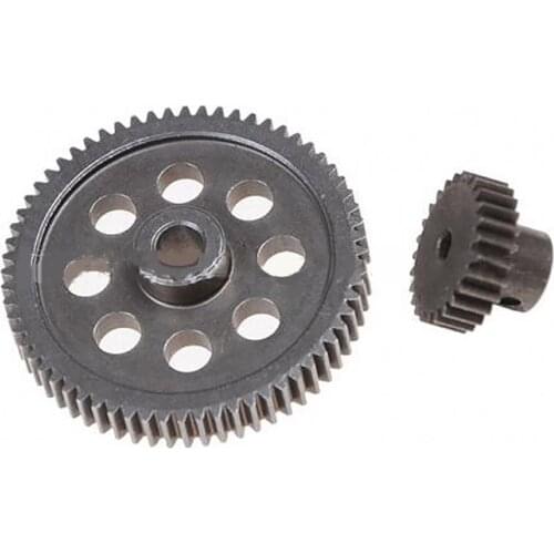 2pcs/set Metal Motor Gears 64T 29T/26T/21T Reduction Gear Set for HSP 1/10 94123 94111 94170 94103 94107 RC Car Parts