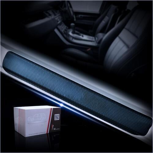 Door Threshold Plate For Nissan Murano Car Scuff Plate Side Door Sill Guard Carbon Fiber Car Sticker Protector Car Styling 4Pcs
