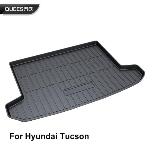 QUEES Custom Fit Cargo Liner Tray Trunk Floor Mat for Hyundai Tucson 3th Generation 2016 2017 2018