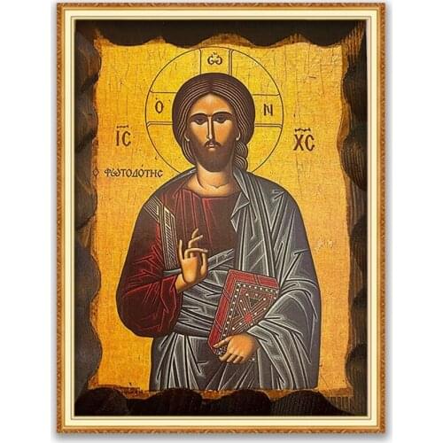 Region Orthodox Icon DIY 11CT Embroidery Cross Stitch Kits Craft Needlework Set Printed Canvas Cotton Thread Home Decoration Hot