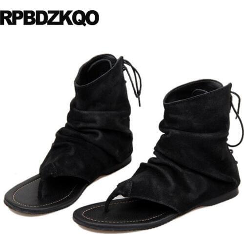 Flat Casual Strap Japanese Mens Sandals 2018 Summer Outdoor Shoes Famous Brand Boots Open Toe Black Beach Designer Leather Men