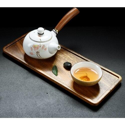 Hand painted lotus kungfu tea set Japanese style household porcelain tea ceremony pot maker teaware wooden handle teapot