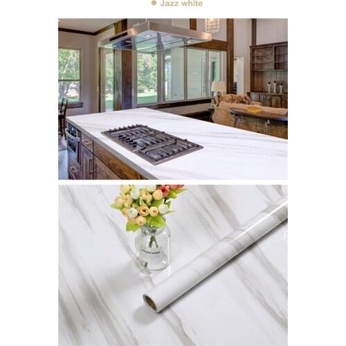 Self-adhesive Wall Paper Imitation Marble Stickers Furniture Refurbished Bathroom Waterproof Thick Wallpaper Kitchen oil oil sti