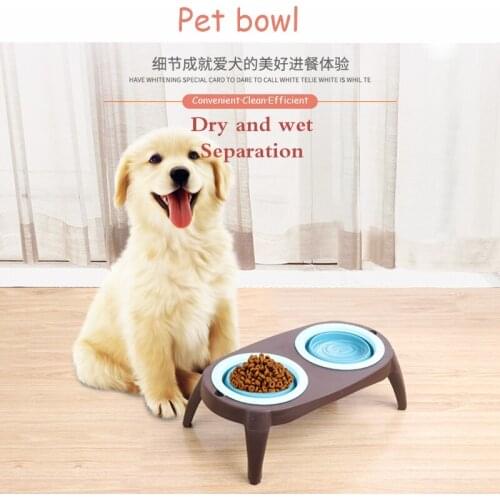 Dog Bowl Double Dog Feeder Food Container Dog Cat Food Water Feeder Dog Water Bowl Food Dispenser Feeding Pet Accessories