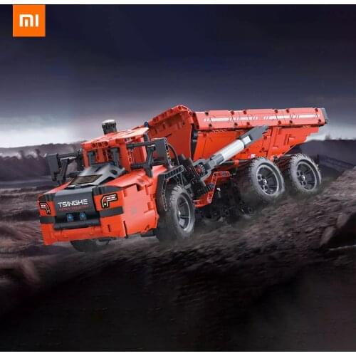 Xiaomi ONEBOT articulated mining truck 1:12 simulation heavy truck articulated structure imitating hydraulic lifting bucket