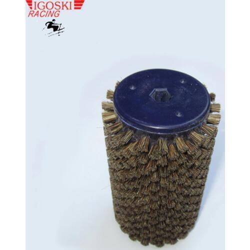 IGOSKI Horse Hair Roto Brush for Cross-Country Ski Waxing Fits 10mm Hex Shaft