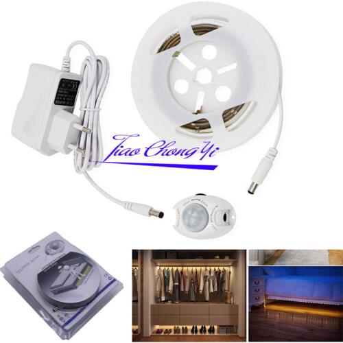 LED Digital Bed-lighting,Motion Activated LED Sensor Strip With Body Sensor 1.2M