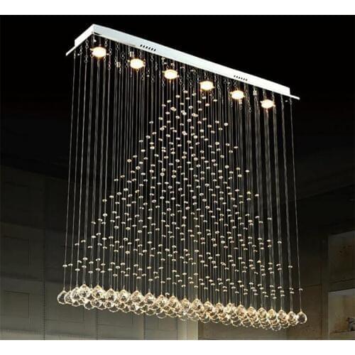 LED Modern Creative Ceiling Light Luxury K9 Crystal Lighting Fixture Stairs Restaurant Living Room Lighting Engineering Light